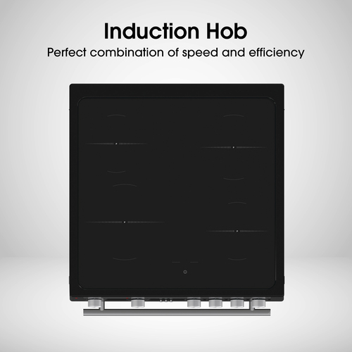 Hisense HDE3211BIBUK cooker Freestanding cooker Electric Zone induction hob Black – image 3