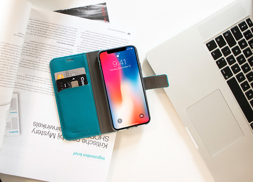Mobiparts Saffiano Wallet Case Samsung Galaxy A70 Turquoise, afbeelding 10
