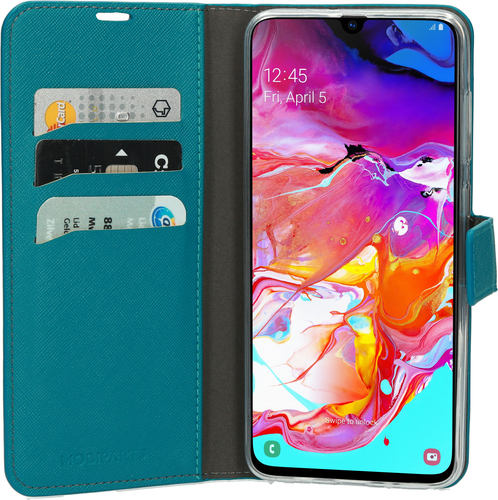 Mobiparts Saffiano Wallet Case Samsung Galaxy A70 Turquoise, afbeelding 8