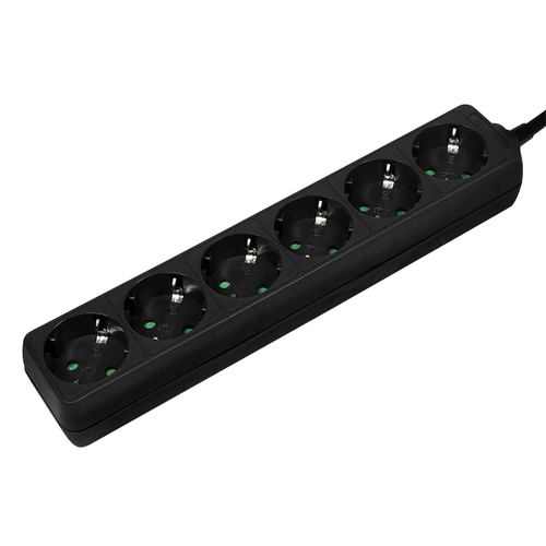 LogiLink stekker omlijsting 6-lade met Kindersicherung, black