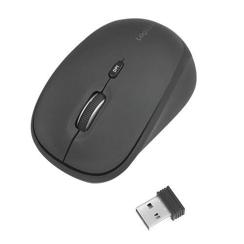 LogiLink muis radio 2,4 GHz 3-Button, zwart