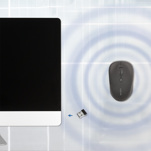 LogiLink muis radio 2,4 GHz 3-Button, zwart, afbeelding 6