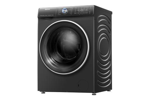 Hisense WDQR1014EVAJMB washer dryer Freestanding Front-load Black, Stainless steel – image 6