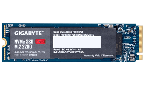 Gigabyte - SSD - 512 GB - interno - M2 2280 - PCIe 30 x4 NVMe - GP-GSM2NE3512GNTD