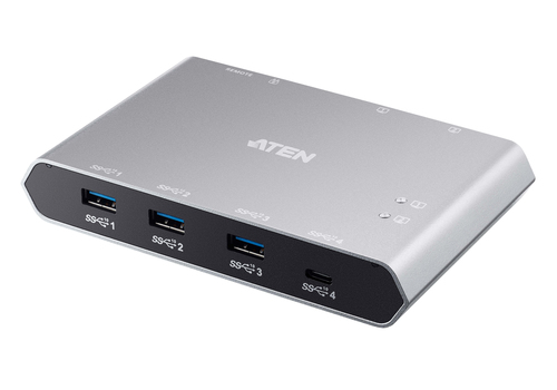 2-PORT USB-C SHARING SWITCH WITH POWER PASS THROUGH