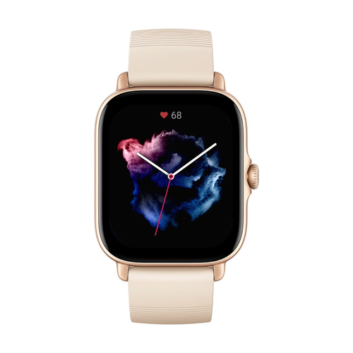 Amazfit W2035OV2N smartwatch / sport watch 4,45 cm (1.75") AMOLED 42 mm Цифровой 390 x 450 пикселей Сенсорный экран Слоновая кость GPS (спутниковый)