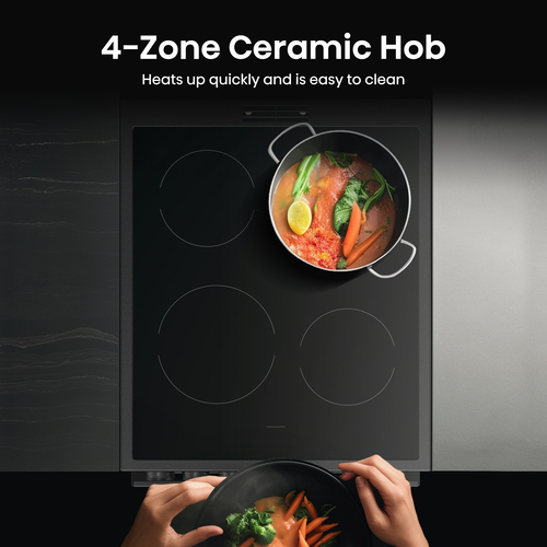 Hisense Hi6 Max 69/43L HDCEC5C10B 50 cm Electric Ceramic Cooker - Jet Black, Black - image 7