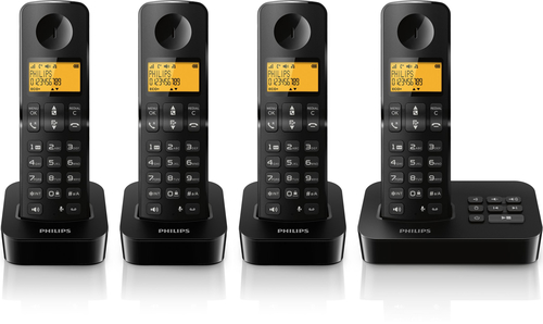 Philips D2154B/FR telephone DECT telephone Caller ID Black – image 2