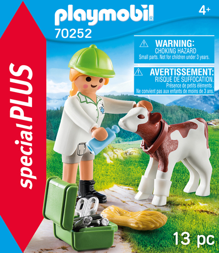 Veterinária com Bezerro