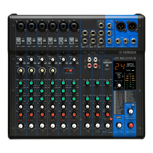 Yamaha MG12XUK 12-kanaals mengpaneel, afbeelding 2
