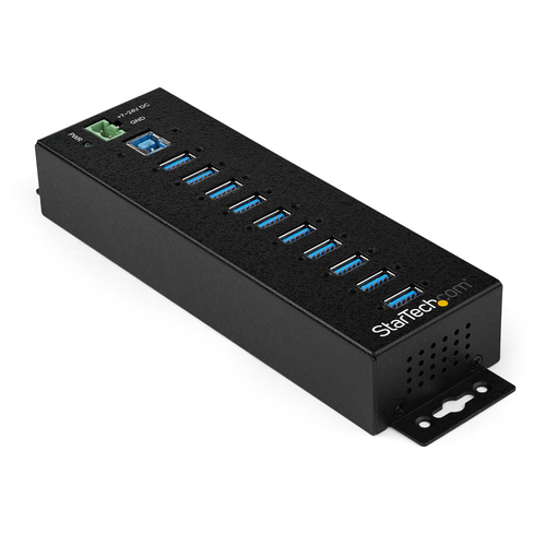 HUB INDUSTRIAL USB 30 DE 10  PUERTOS - CON ADAPTADOR DE PODER - HB30A10AME