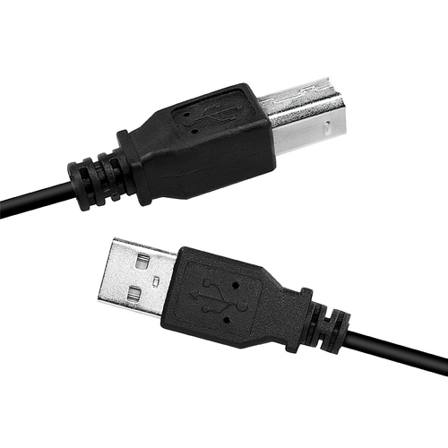 LogiLink CU0008B USB-kabel 3 m USB 2.0 USB A USB B Zwart, afbeelding 2