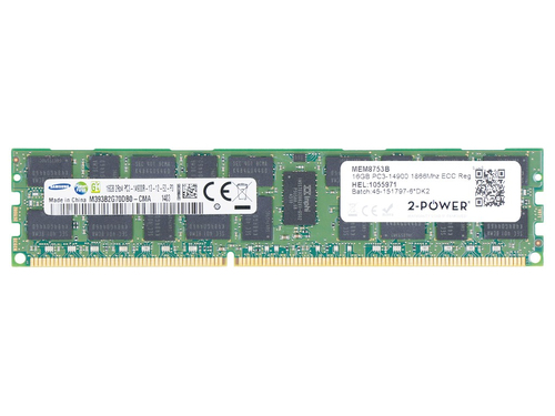 2-Power 2P-00D5047 mälumoodul 16 GB 1 x 16 GB DDR3L 1866 MHz ECC