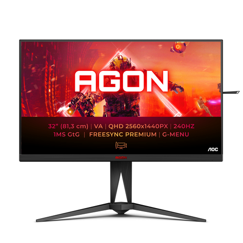 AOC AGON 5 AG325QZN/EU монитор для ПК 80 cm (31.5") 2560 x 1440 пикселей Quad HD LED Черный
