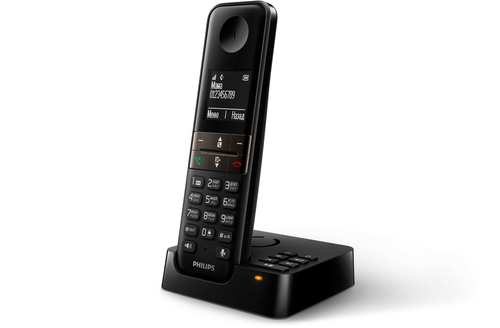 Philips D4551B/51 telephone DECT telephone Caller ID Black