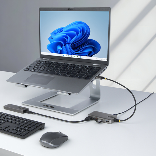 StarTech.com 4-Port USB Hub, USB 3.0 5Gbps, Bus Powered, USB-A to 4x USB-A Hub with Optional Auxiliary Power Input, Portable DesktopLaptop USB Hub, afbeelding 8
