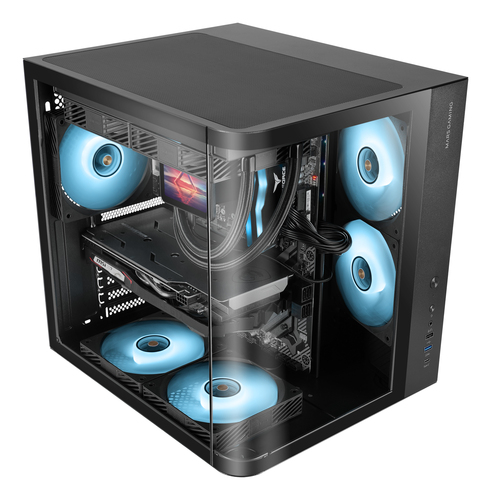 Mars Gaming MC-CURV Midi Tower Zwart, afbeelding 2