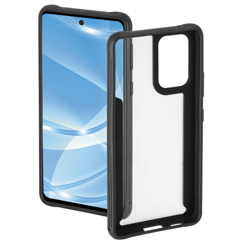 Hama Metallic Frame чехол для мобильного телефона 16,5 cm (6.5") Крышка Черный, Прозрачный