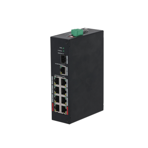 Dahua Technology PoE PFS3110-8ET-96 Неуправляемый Fast Ethernet (10/100) Питание по Ethernet (PoE) Черный