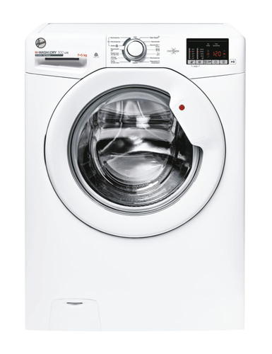 Hoover H-WASH 300 LITE HLW3DQ4752DE-84 стирально-сушильная машина Отдельно стоящий Фронтальная загрузка Белый