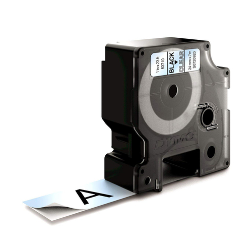 Dymo 24mm D1 Tape Black/Clear 53710 S0720920 - S0720920 - image 7