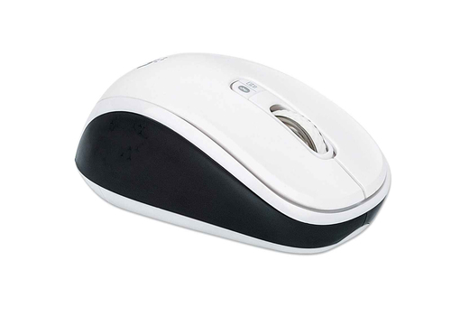 Manhattan Dual-Mode Mouse, Bluetooth 4.0 and 2.4 GHz Wireless, 800/1200/1600 dpi, Three Buttons With Scroll Wheel, Black &