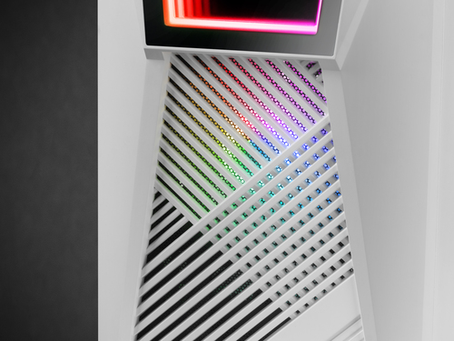Mars Gaming MC777, ATX Computer Case, ARGB Lighting, White – image 6