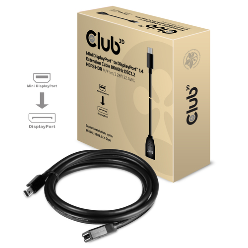 Club 3D - DisplayPort extension cable, afbeelding 3