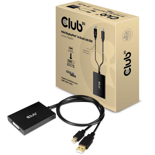 Club 3D Mini-DisplayPort 1.2 naar Dual Link DVI-D adapter, afbeelding 3
