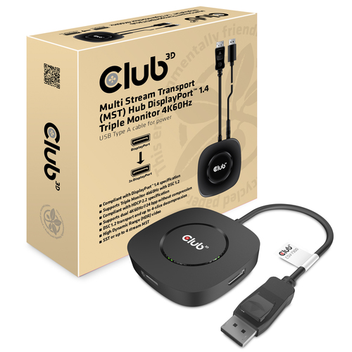 CLUB3D CSV-7300 videojagur DisplayPort 3x DisplayPort