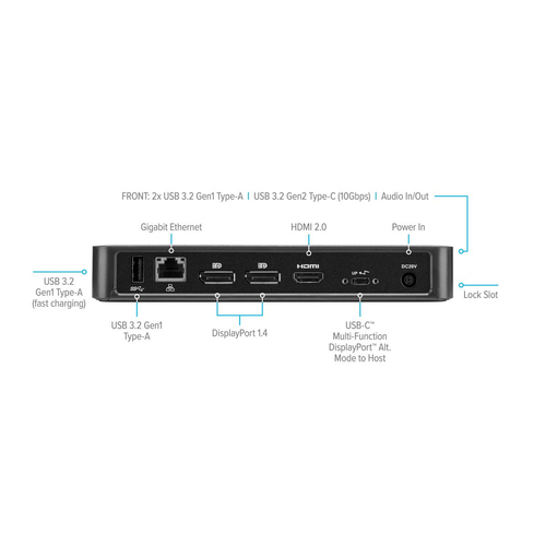 Targus USB-C Multi-Function DisplayPort Alt. Mode Triple Video Docking Station dockingstation, afbeelding 3