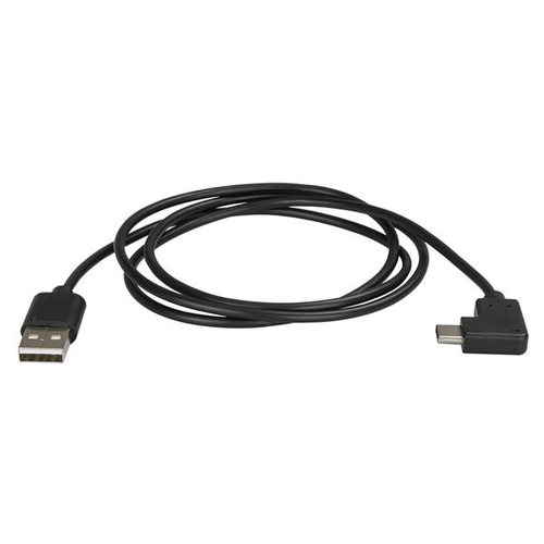 StarTech.com Cable de Carga y Sincronización USB-A a USB-C de 1m - Cable de Datos USB-A a USB Tipo C - Cable Acodado USB Tipo C - M/M - Negro