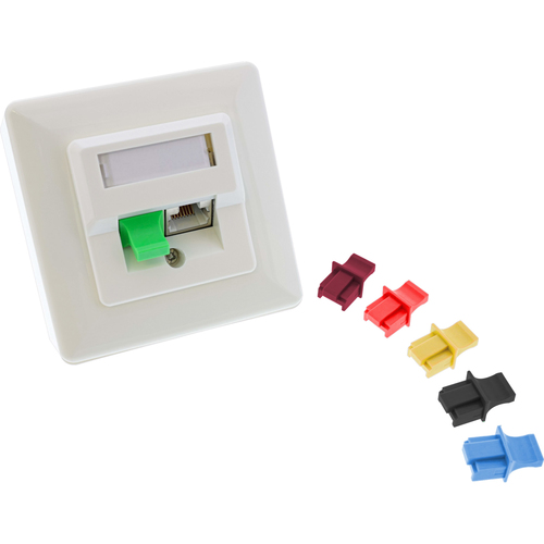 Staub-Schutzkappe LAN RJ45, schwarz/black/noir 100er Pack