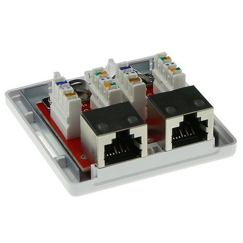 ACT Modulair opbouwdoos shielded 2-voudig CAT6, afbeelding 4