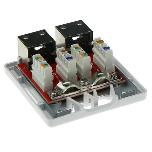 ACT Modulair opbouwdoos shielded 2-voudig CAT6, afbeelding 5
