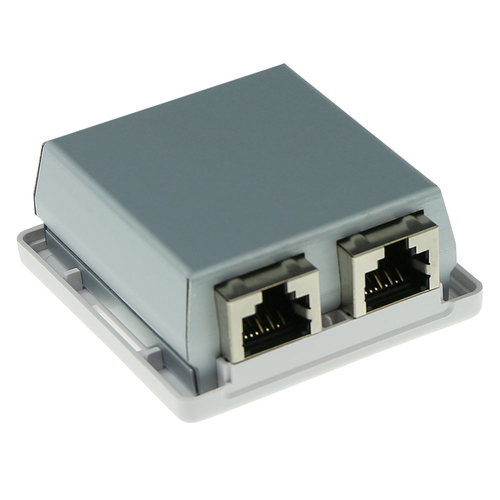 ACT Modulair opbouwdoos shielded 2-voudig CAT6, afbeelding 3