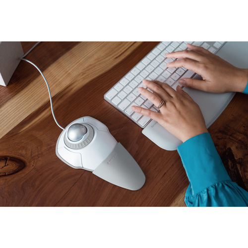 Kensington Orbit Trackball - USB - Optisch - 2 Taste(n) - Weiß - Kabel - Scroll-Ring - Symmetrisch
