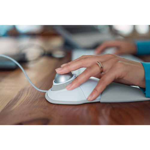 Kensington Orbit Trackball - USB - Optisch - 2 Taste(n) - Weiß - Kabel - Scroll-Ring - Symmetrisch