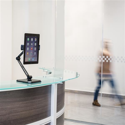 StarTech.com Universal Tablet Stand - Portable Tablet Stand w/ Optional Wallmount Base - Adjustable Pivoting Tablet Stand (ARMTBLTDT) Tablet Vægmontering – billede 2