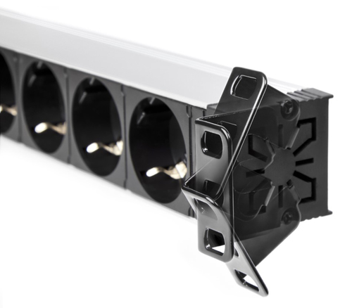 Salicru SPS 8F PDU SCH/SCH. Type: Power bar, Product colour: Black, Housing material: Aluminium. Power source: AC, Input v