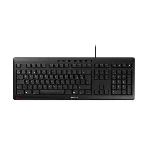 CHERRY STREAM Tastatur Universal USB QWERTY Spanisch Schwarz