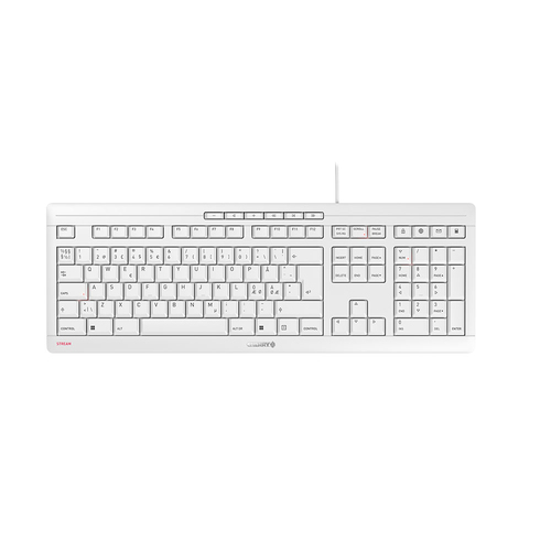 CHERRY STREAM tastatūra Universāls USB QWERTY Ziemeļvalstu Pelēks