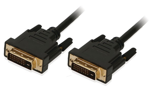 2-Power CAB0031A DVI kabelis 1 m DVI-D Juoda