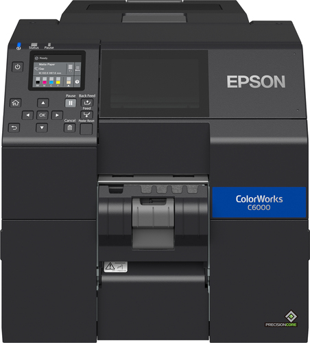 C31CH76201 IMPRESORA DE ETIQUETAS EPSON COLORWORKS CW-C6000P INYECCION DE TINTA A COLOR USB ETHERNET CORTE MANNUAL C31CH76201