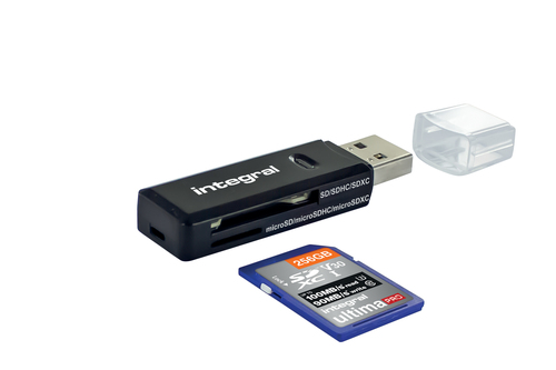 Integral USB 3.0 CARD READER DUAL SLOT SD MICRO SD – image 1