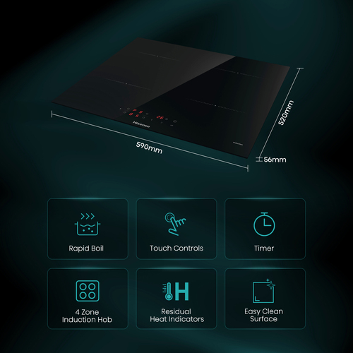 Hisense HIA64UK Black Built-in – image 2