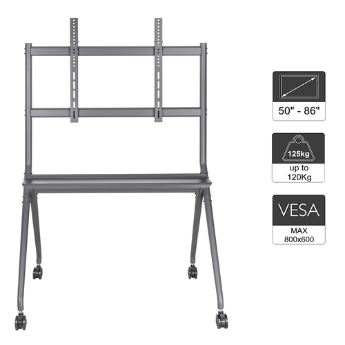 Ewent EW1542 soporte para pantalla de señalización 2,18 m (86") Negro