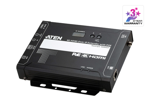 ATEN VE8952T AV extender AV transmitter Black