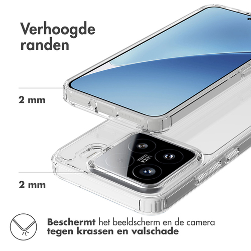 Accezz Xtreme Impact Backcover voor Xiaomi 15 Telefoonhoesje Transparant, afbeelding 3