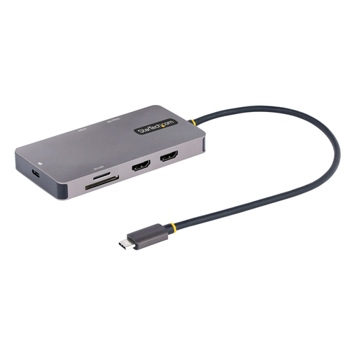 StarTech.com 120B-USBC-MULTIPORT док-станция для ноутбука Проводная USB 3.2 Gen 1 (3.1 Gen 1) Type-C Серый